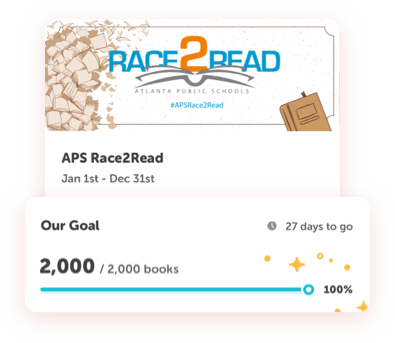 Atlanta Public Schools RACE2Read reading challenge artwork