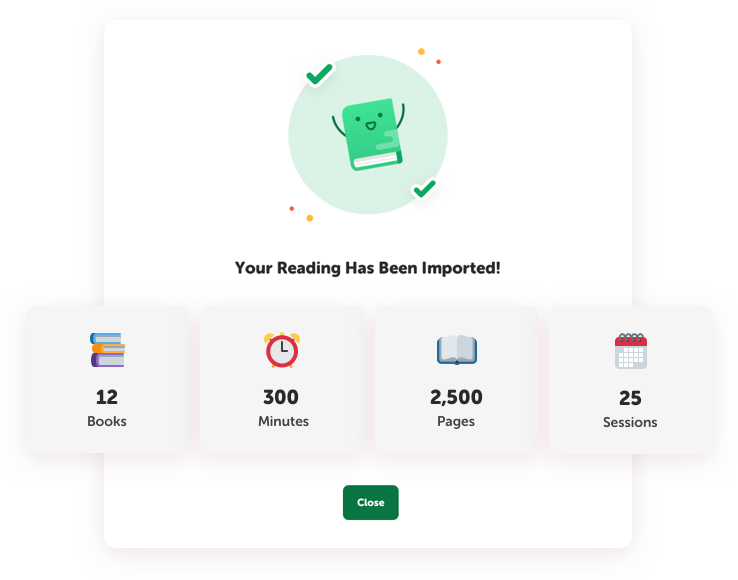 Epic! reading session logging in Beanstack